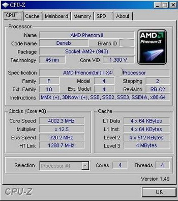 phenom II X4 805 (2.5 GHz) 